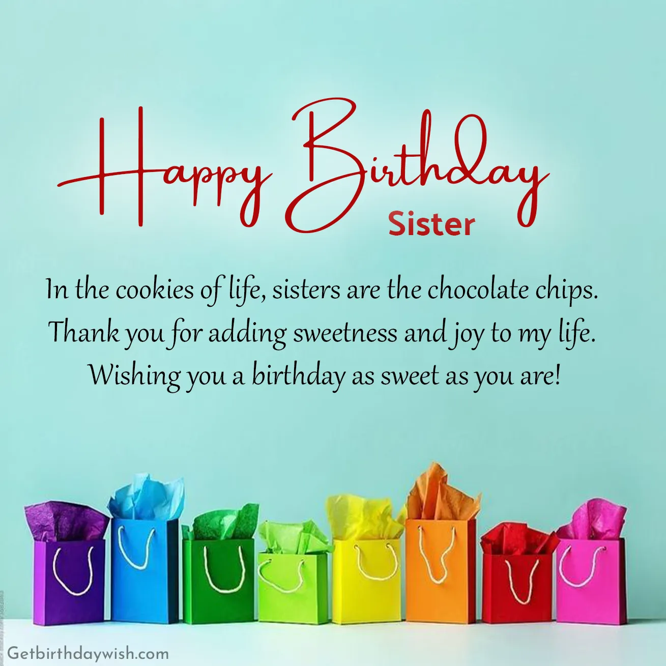 Birthday Greetings for Sister Pic