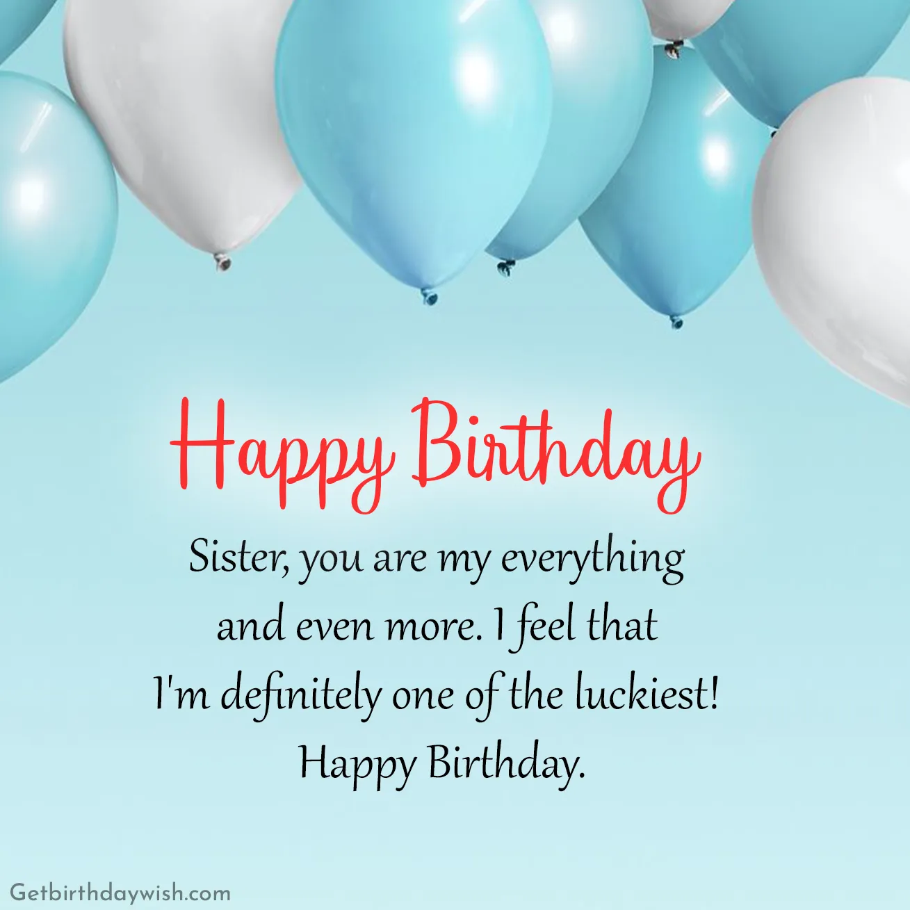 Birthday Greetings for Sister