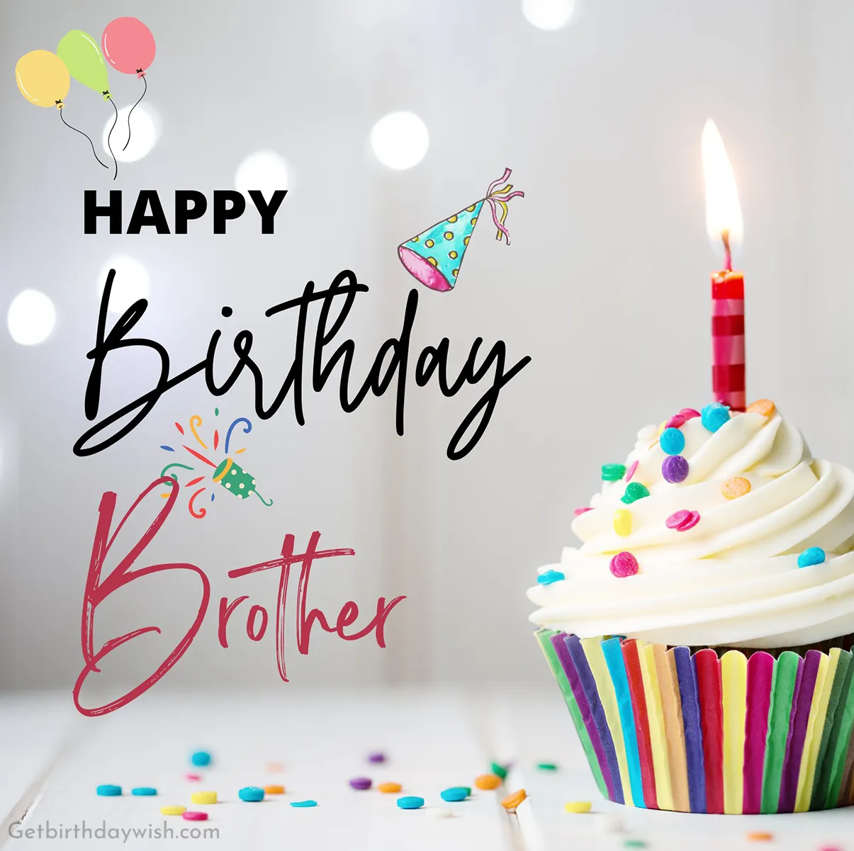 Happy Birthday Brother HD Image