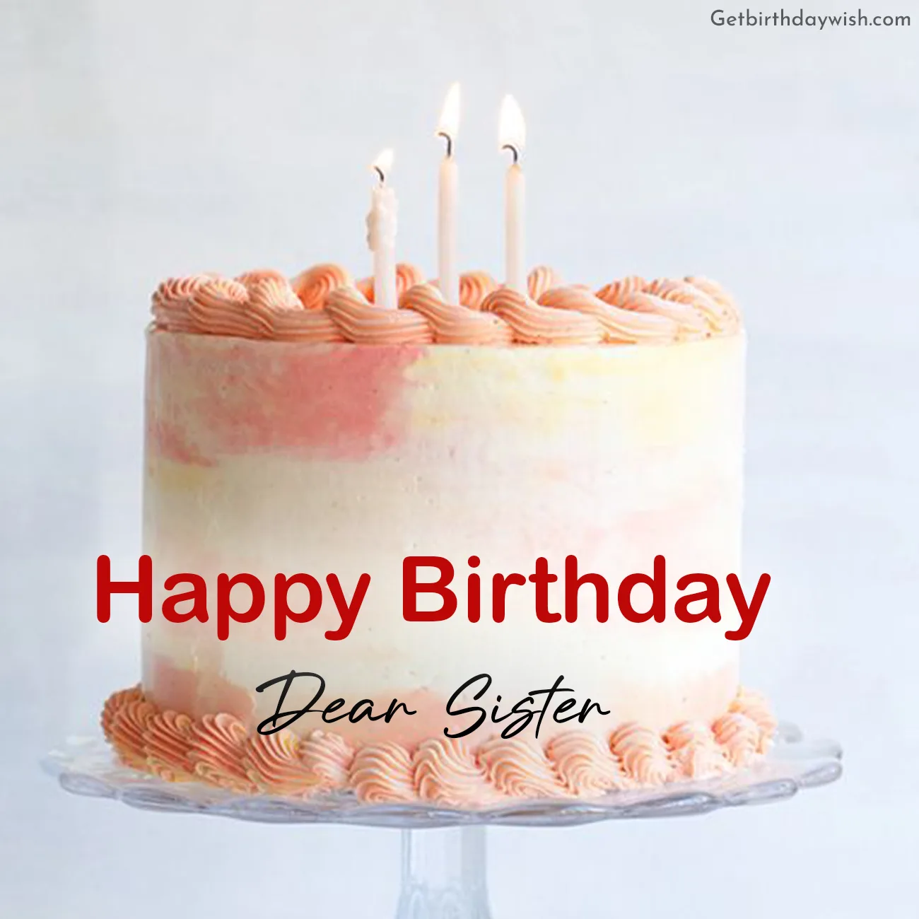 Happy Birthday Dear Sister Image