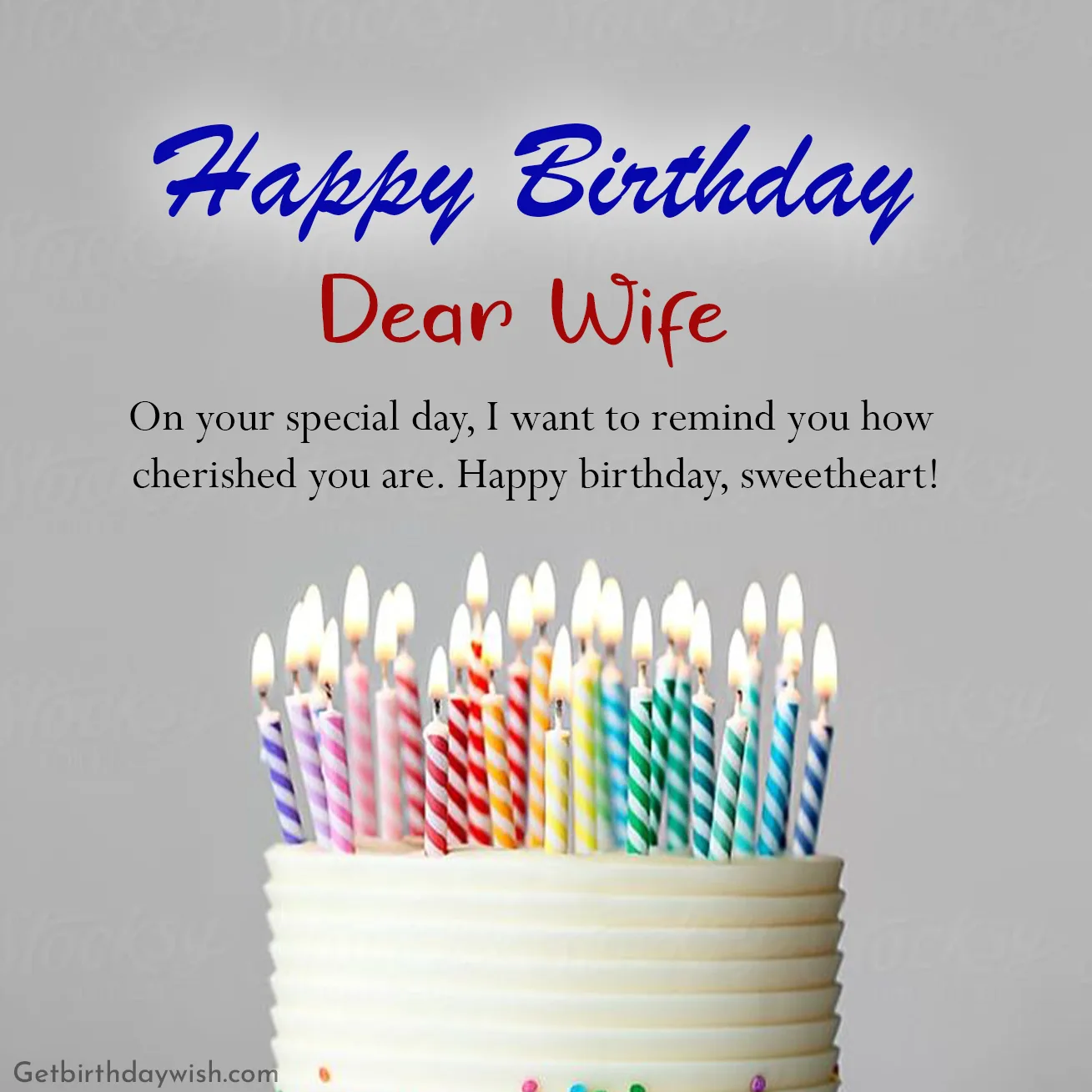 Happy Birthday Dear Wife Images