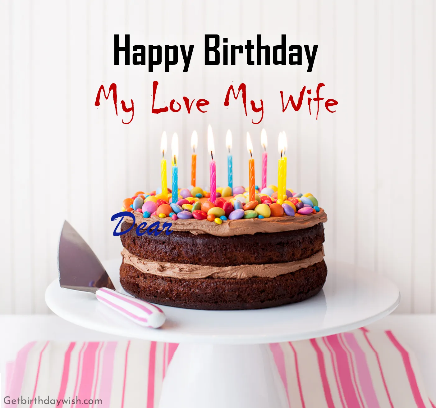 Happy Birthday Dear Wife Pic HD