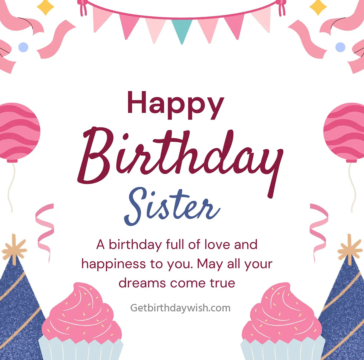 Happy Birthday Images for Sister