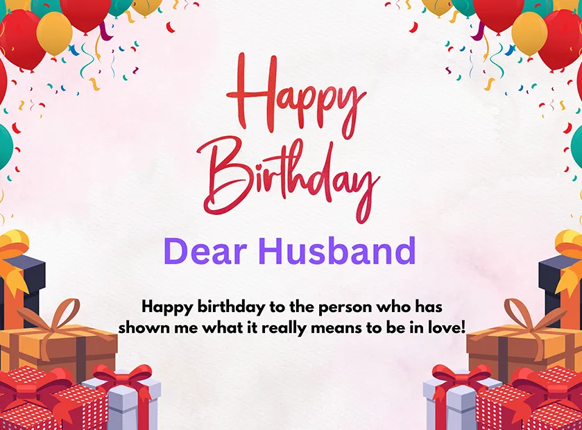 Birthday Wishes For Husband Image